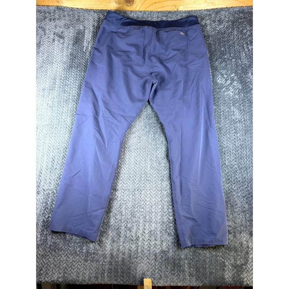 FIGS Technical Collection Mens XL Blue Drawstring Medical Scrub Pants Solid